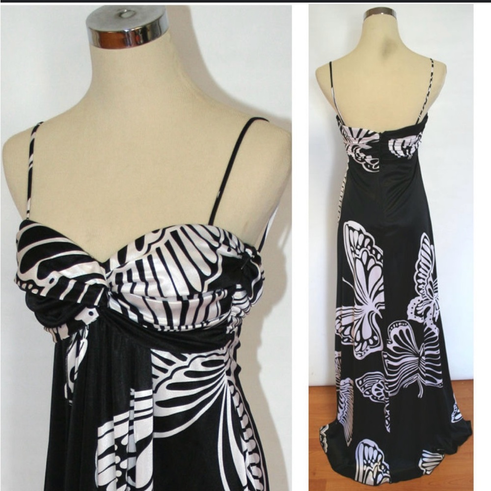 Windsor Black and White Butterfly Dress